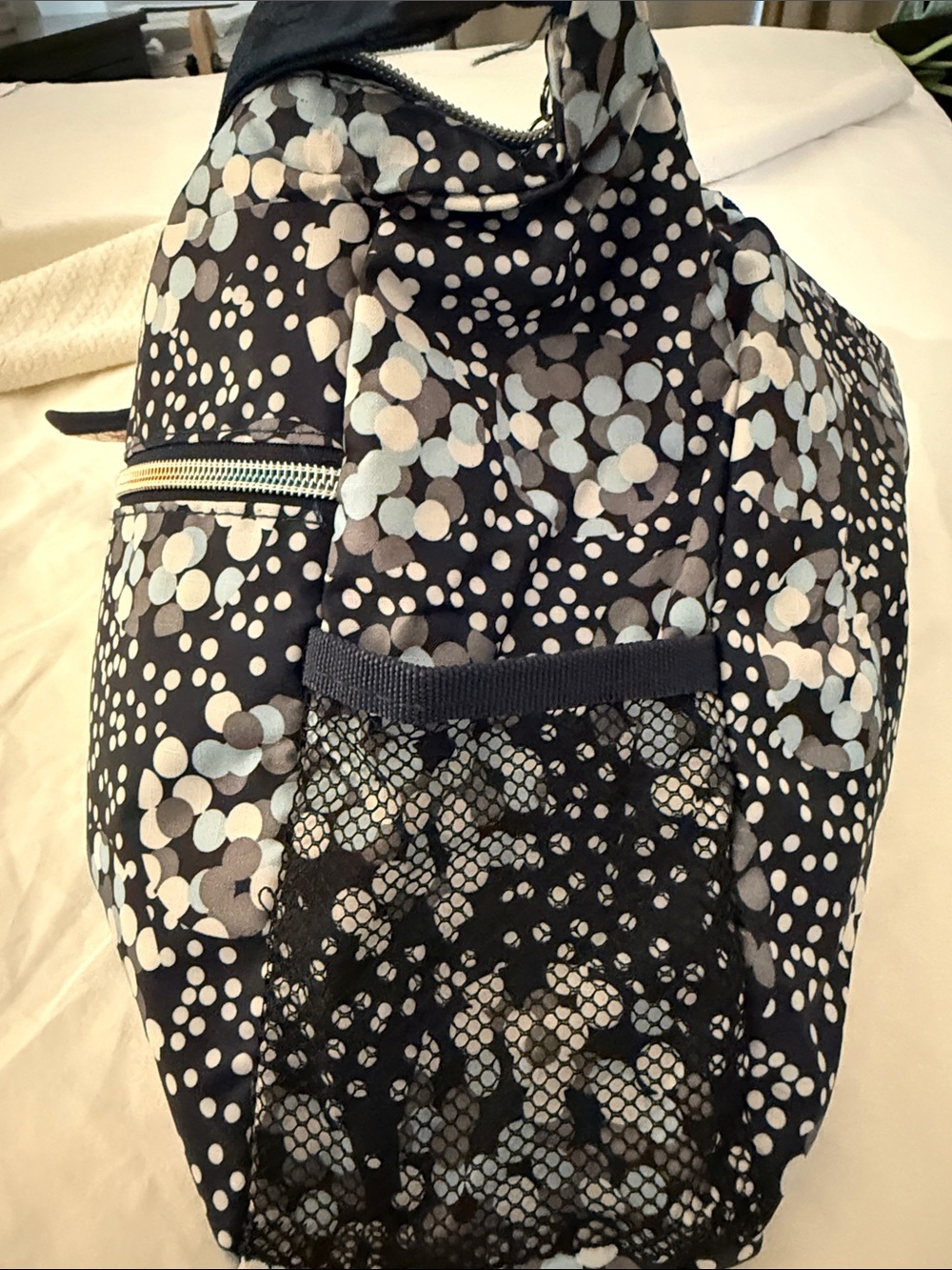 Lesportsac Navy Multi Dot Print Crossbody Bag - Picture 3 of 5